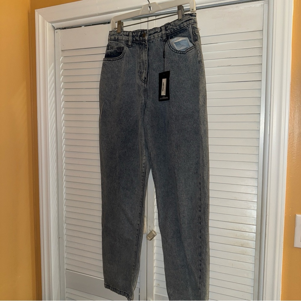 PrettyLittleThing Blue Denim Jeans